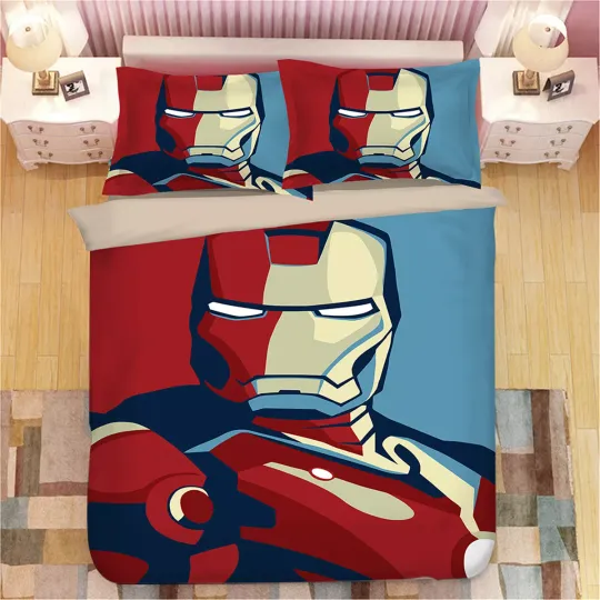 Discover Ironn mann Quilt Doona Duvet Cover Set Single King Single Double Queen King
