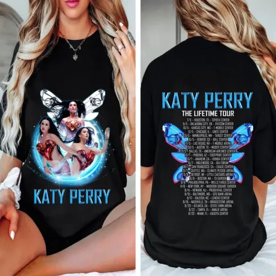 Discover 2025 Katy Perry The Lifetime Tour Shirt, Katy Perry Tee, Katy Perry Fan Gift, Ka