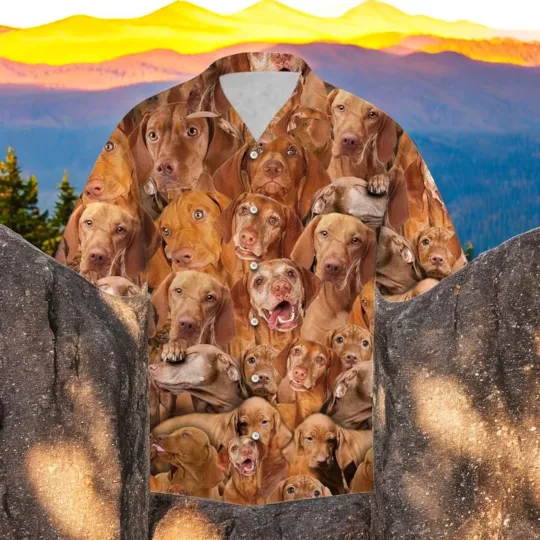 Discover Vizsla Hawaiian Shirt Summer Button Up