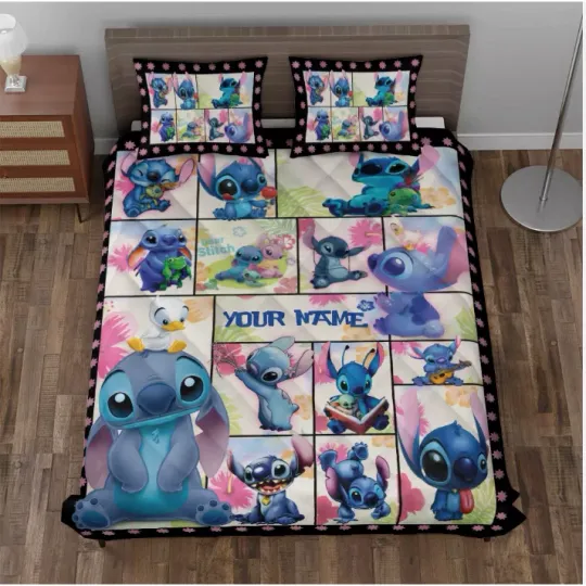Discover Personalized Stitchh Never Too Old For Stitchh Emotions 3D Quilt Bedding Set