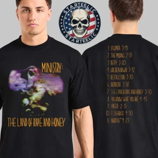 Discover Ministry North America Tour 2025 Merch The Land Of Rape And Honey T-Shirt