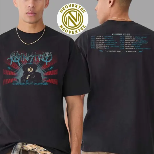 Discover Ministry Europe 2025 Tour Shirt, Starts Tolmin SI July 26 Shirt