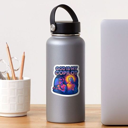 Discover God is My Copilot Sticker