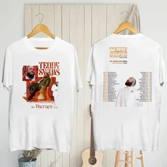 Discover 2025 Teddy Swims I've Tried Everything But Therapy Tour T-Shirt