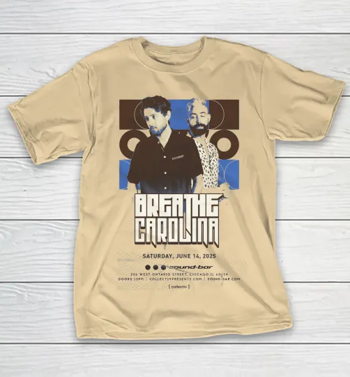 Discover Breathe Carolina Band Cat Tour 2025 Gift for Fan T-shirt