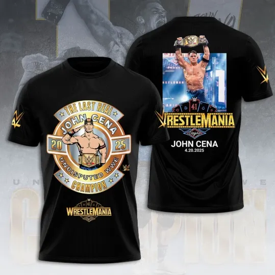 Discover Jo Cen Nation Worldwide Tour 2025 Wrestlemania Vegas 3D T Shirt, Fan Gift