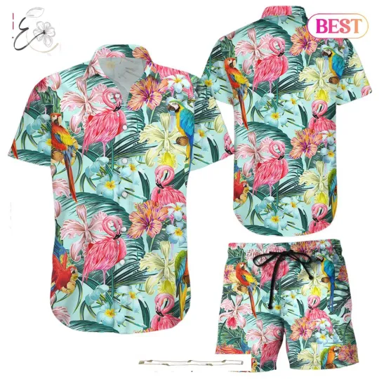 Discover Bird Hawaiian Shirt Tropical Flamingo Hawaii Shirt Summer Holiday Gift Ideas