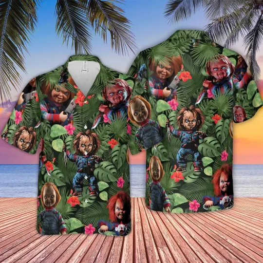 Discover Chucky Hawaiian Button Down Shirt