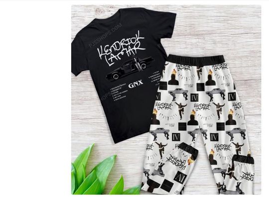 Discover Kendrick Lamar & SZA Pajamas Set  Grand National Tour 2025  Autumn Winter Y2K Hip Hop Lounge Set