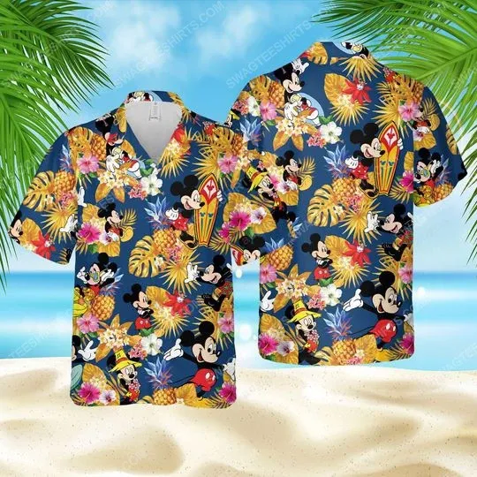 Discover Mickeyy mouse Surfing Summer Vacation Hawaiian Shirt
