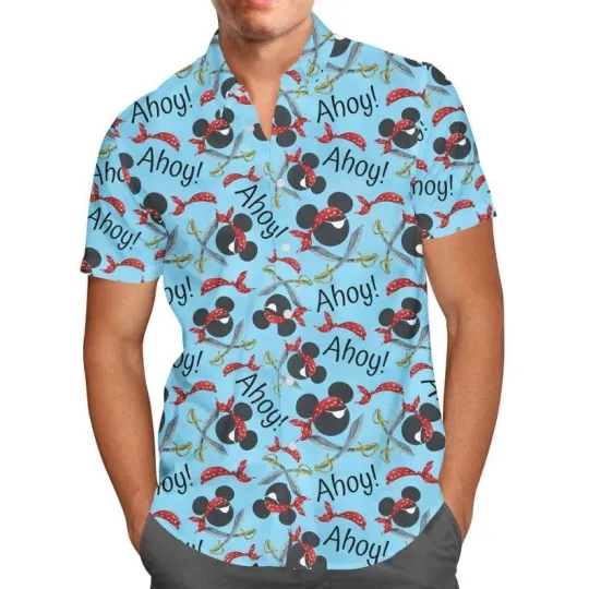 Discover Pirate Mickeyy Ahoy Movies Disneyyy Hawaiian Shirt