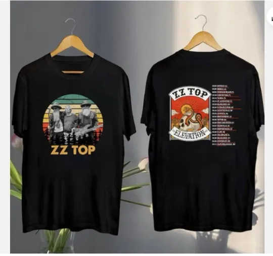 Discover Zz Top Vintage Shirt, 2025 ZZ Top The Elevation Tour Shirt, ZZ Top Band 2025
