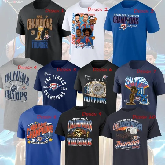 Discover OKC Thunder 2025 Basketball Champions T-Shirt For Fans