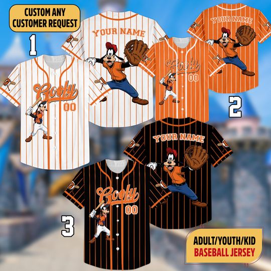 Discover Custom goofyy Baseball Jersey, Mickeyy And Friends Family Matching Sports, Cute Birthday