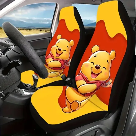 Discover Cute Pooh Bear winniee the poohh Honey Bear Lovers Gift Car Seat Covers