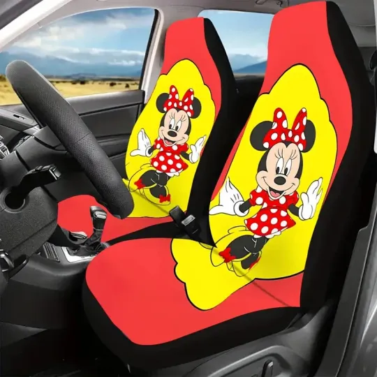 Discover Cute Minniee Mouse Smile And Let The World Wonder Why Car Seat Covers