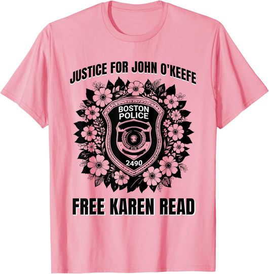 Discover Free Karen Read Justice for John O'Keefe 2025 Badge T-Shirt