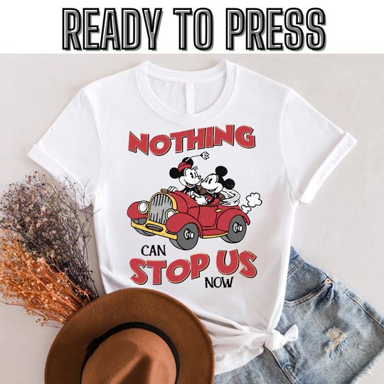 Discover Disneyyy Mickeyy & Minniee's Runaway Railway Nothing Can Stop Us Now Dtf, WDW Magicc Kingdom Disneyyland Trip Family Vacation Holiday Gift