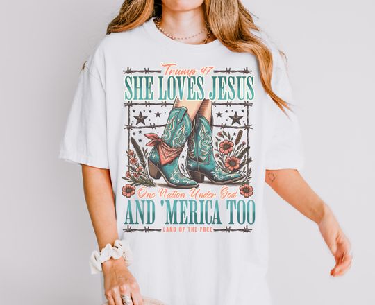 Discover Western Trump Shirt, Funny 4th of July Tshirt, Merica T-Shirt