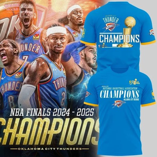Discover OKC Thunder City Champions Gift For Fans 2025 T-Shirt