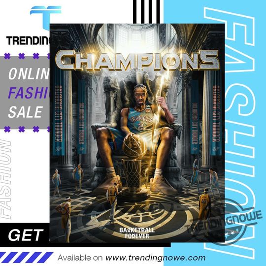 Discover OKC Thunder Finals 2025 Championss Thunder Poster