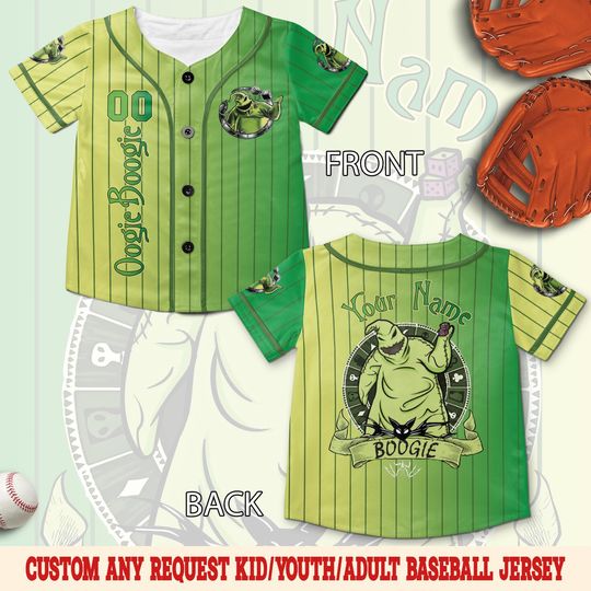 Discover Personalized Disneyyy Oogiee Boogiee Baseball Jersey/Nightmare Before Christmas