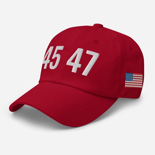 Discover 45 47 dad hat, 45 47 baseball cap, 45 47 trump hat, 45 MAGA hat, 45 trump cap, 45 dad cap