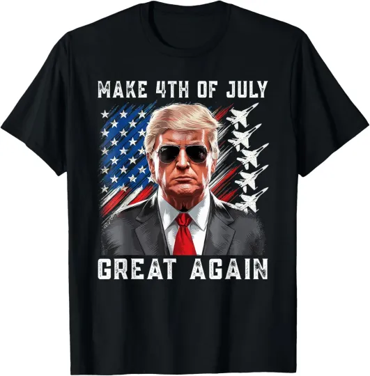 Discover Trump Make 4th of July Great Again USA Patriotic Men Women T-Shirt