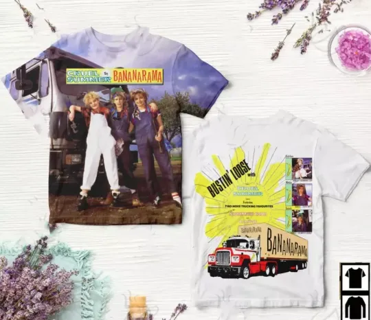 Discover Bananarama Cruel Summer Album Cover AOP 3D T-Shirt