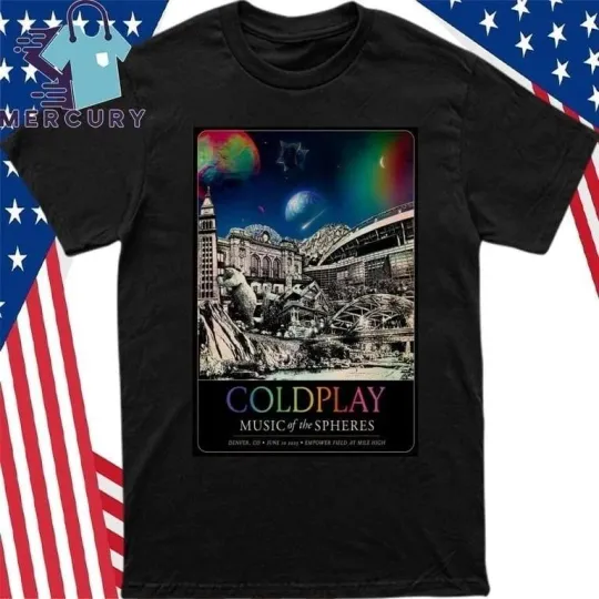 Discover Coldplay Jun 10 2025 Empower Field Denver T-Shirt