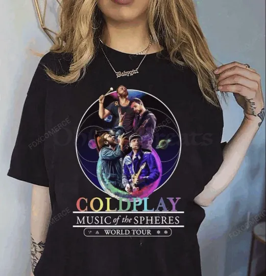 Discover Coldplay World Tour 2025 Shirt – Classic Music Band T-Shirt