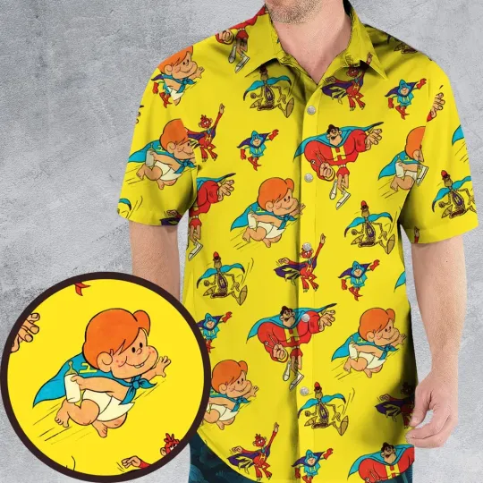 Discover The Mighty Heroess Characters Hawaiian Shirt