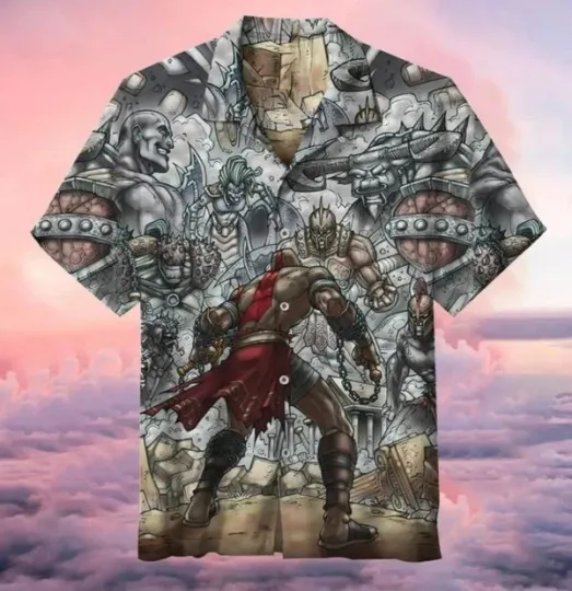 Discover God of War Hawaiian Shirt H5, Summer Hawaiian Shirt