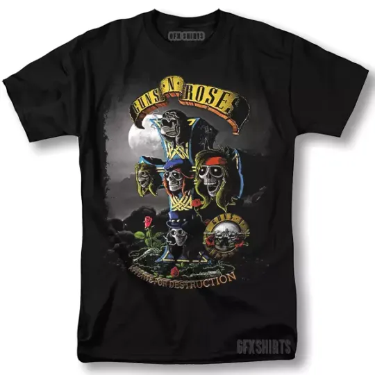 Discover Guns N' Roses Appetite for Destruction Vintage T-Shirt