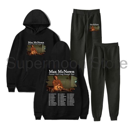 Discover Max McNown Forever Ain't Long Enough Tour 2025 Hoodie Jogger Set