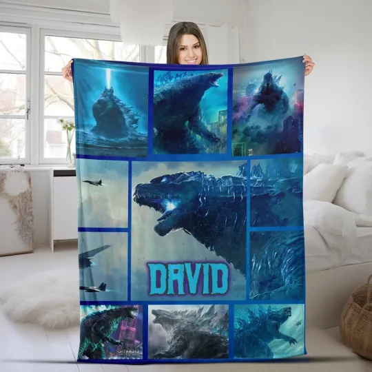 Discover god zilla King Of The Monsters Plush Fleece Blanket, god zilla Monster Blanket