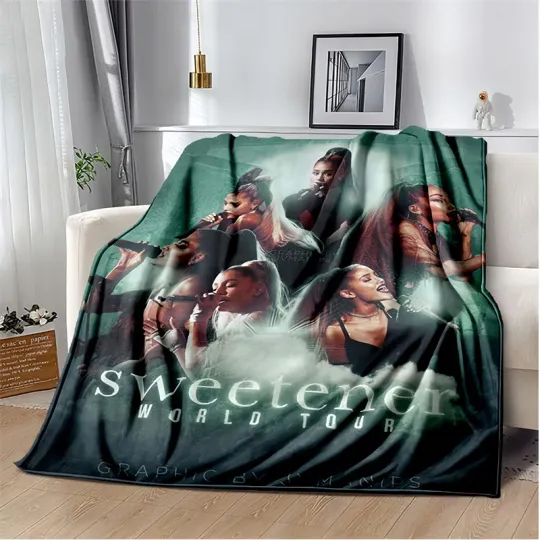 Discover Ariana Poster Blanket, Lightweight Warm Sofa Bed Office Car Knee Blankets