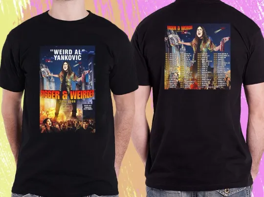 Discover WEIRD AL YANKOVIC BIGGER & WEIRDER TOUR 2025. WEIRD AL YANKOVI shirt