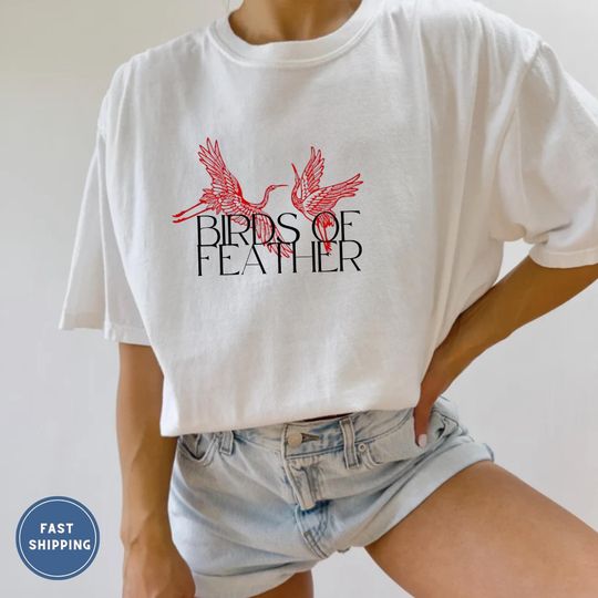 Discover Birds of A Feather Shirt, Romantic Tshirt