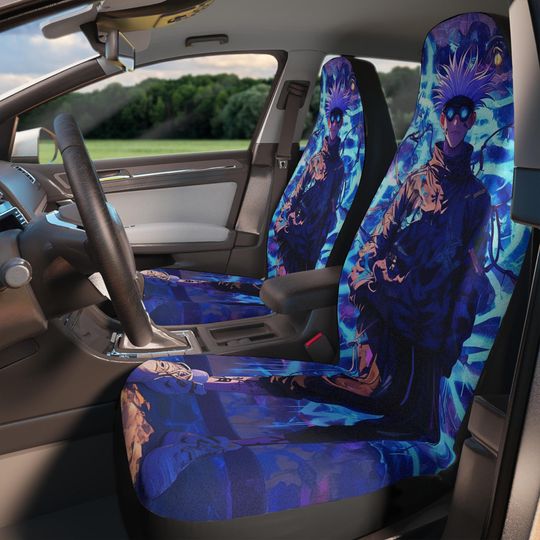 Discover Vibrant Car Seat Covers with Cool Graphic Art, Unique Car Accessories, Auto Interior Decor
