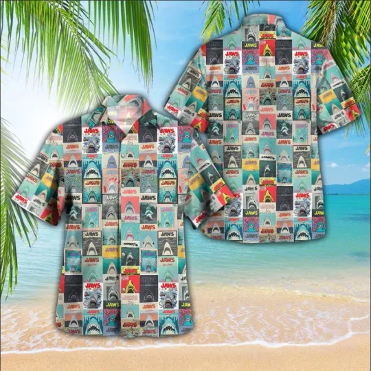 Discover Jaws 3D Hawaiian Shirt 2025