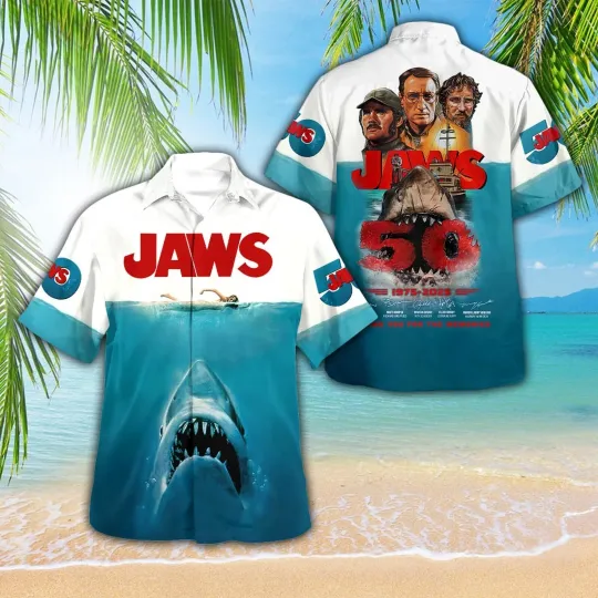 Discover Jaws Hawaiian Shirt For Fan Men