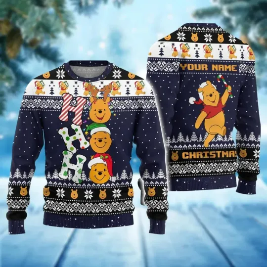 Discover BG Custom Disneyyy Pooh Ugly Christmas Sweater, winniee the poohh Xmas Sweater