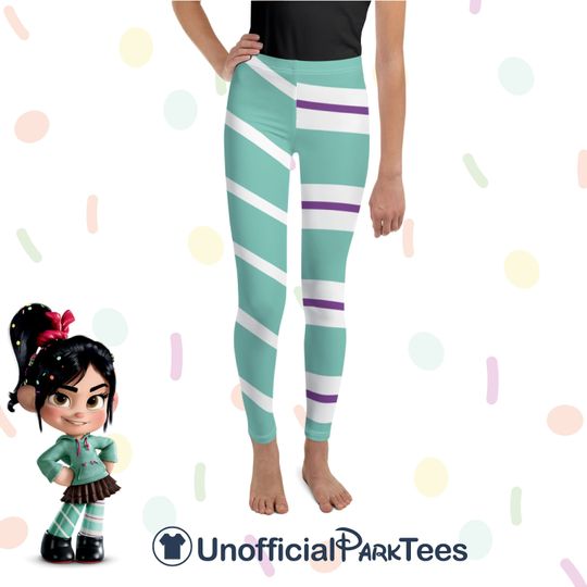 Discover Vanellope Real Racer Leggings Sugar Rush Stretch Pants Girls Disneyyy Leggings