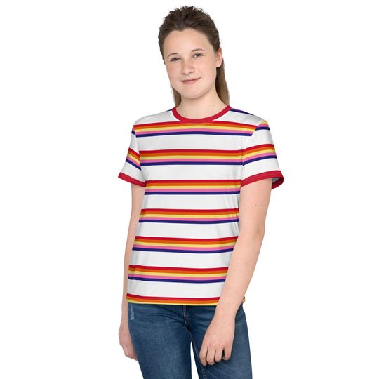 Discover Max Stranger Things Striped Girl's T-shirt Mad Max