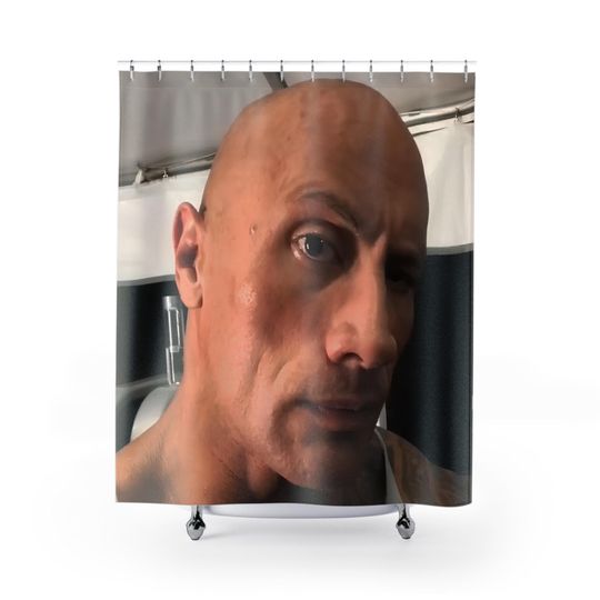 Discover Dwayne Johnson Shower Curtain - Fun Bathroom Decor