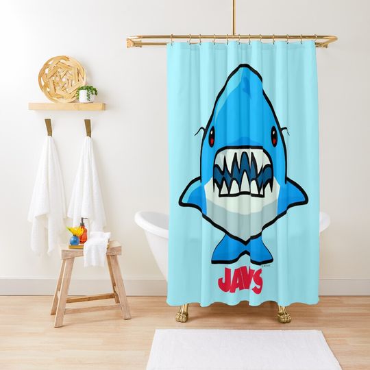 Discover Baby Jaws Shower Curtain