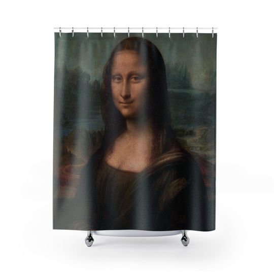 Discover Mona Lisa Shower Curtain, Renaissance Bathroom Decor