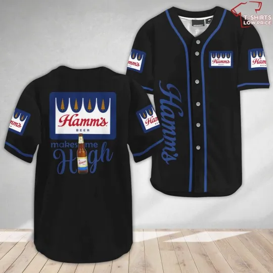 Discover Hamm8217s Beer Make Me High Baseball Jersey