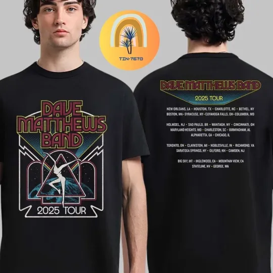 Discover Dave Matthews Band 2025 Tour Two Sided Unisex T-Shirt, T Shirt S-5XL